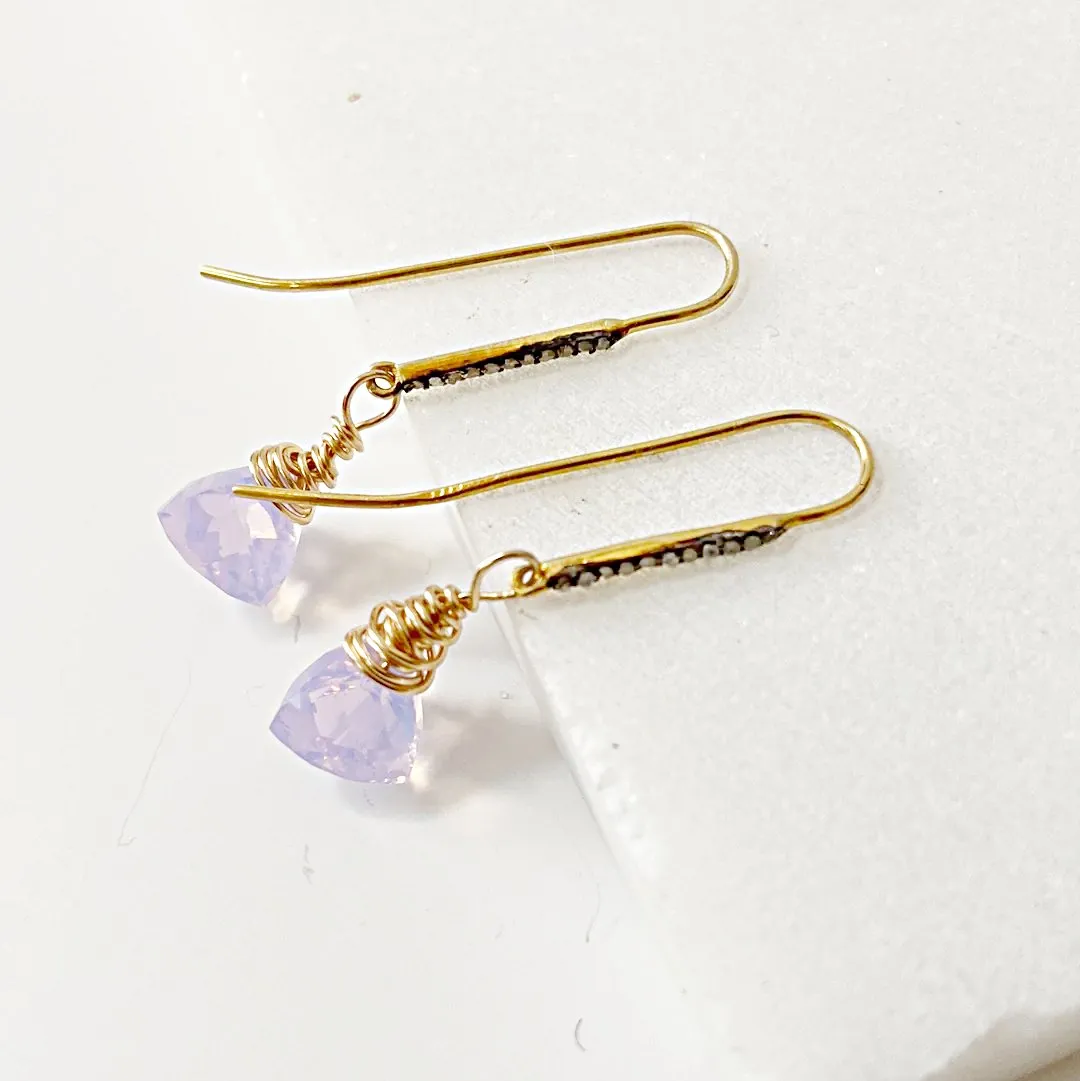 Opalite Quartz Drop Earrings