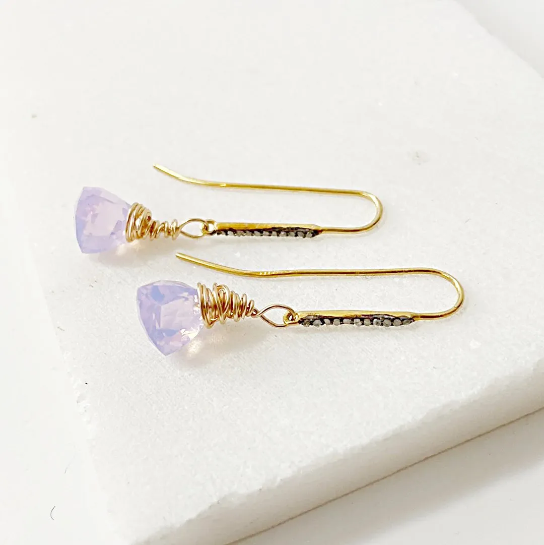 Opalite Quartz Drop Earrings