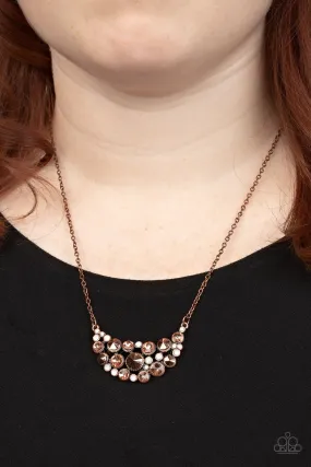 Open Door Jewelry - Effervescently Divine - Copper Necklace - Paparazzi Accessories