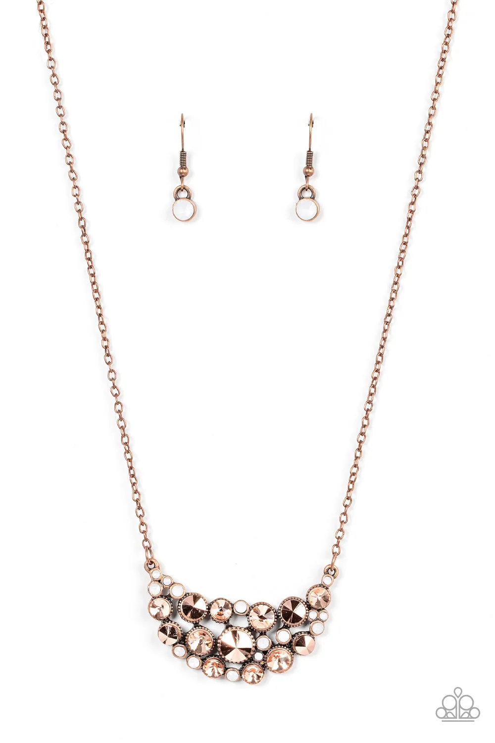 Open Door Jewelry - Effervescently Divine - Copper Necklace - Paparazzi Accessories