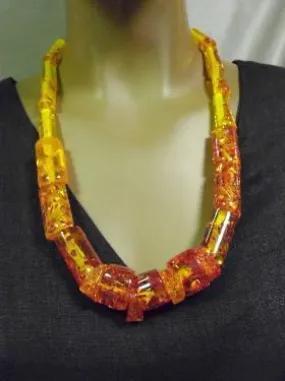 Orange Beaded Necklace
