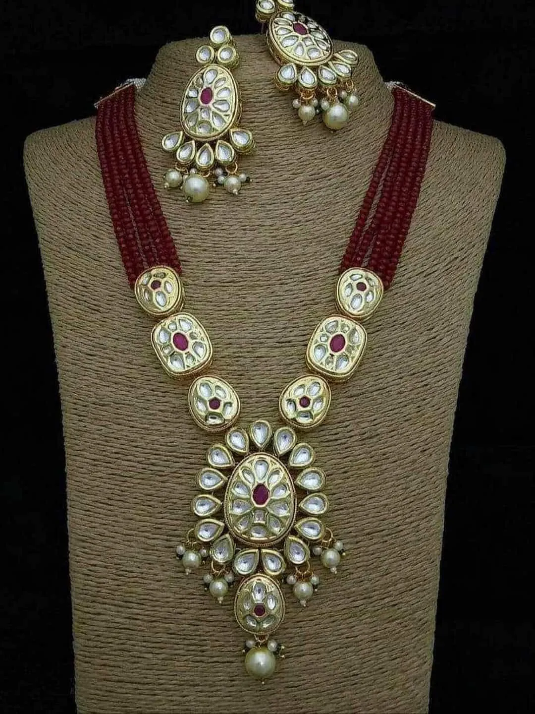 Oval Long Pendant Necklace