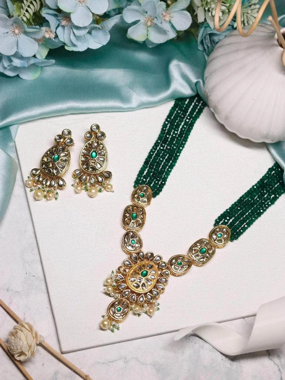 Oval Long Pendant Necklace