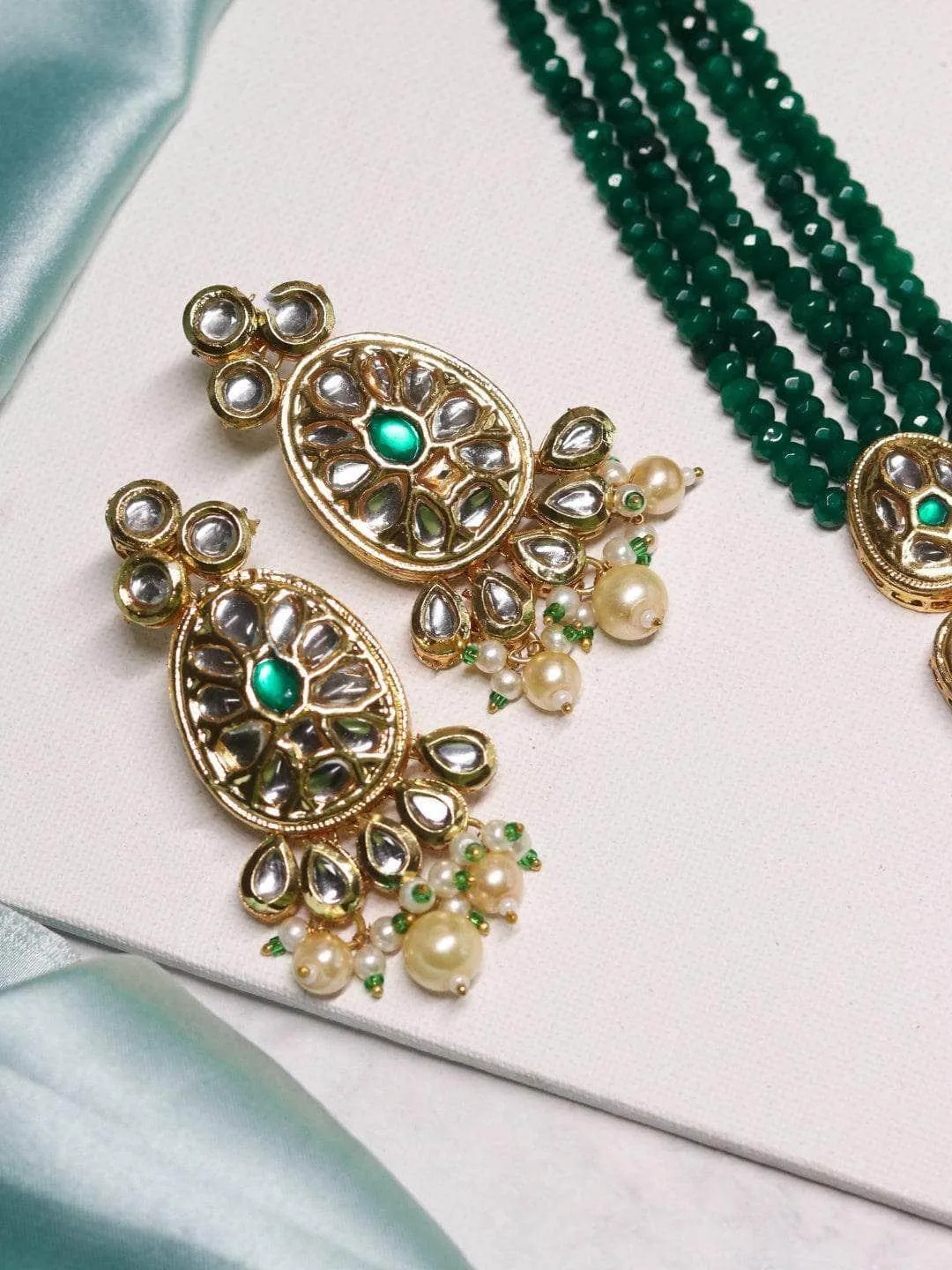 Oval Long Pendant Necklace