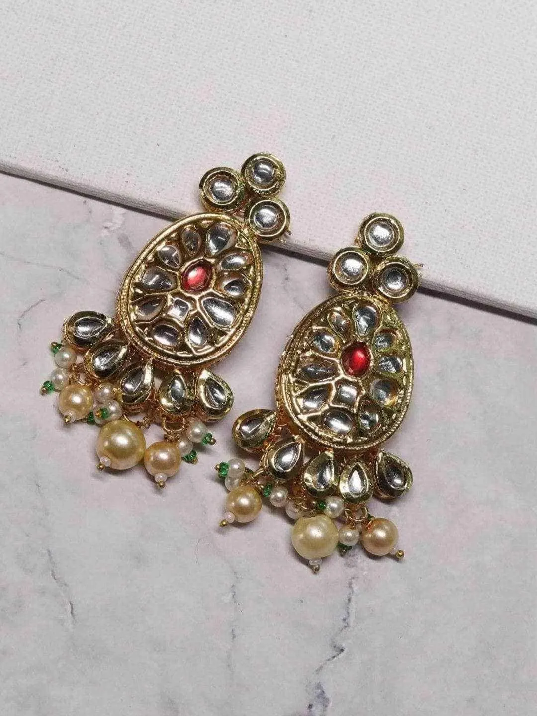 Oval Long Pendant Necklace