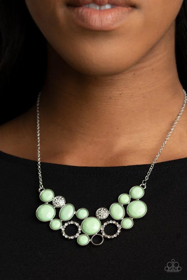 Paparazzi Extra Eloquent Necklace Green
