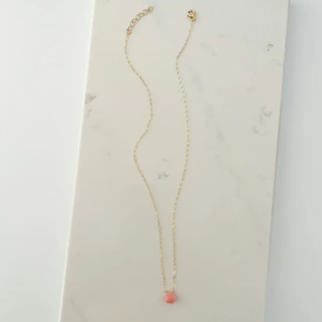 Pink Peruvian Opal Pendant