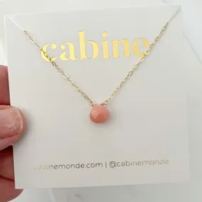 Pink Peruvian Opal Pendant
