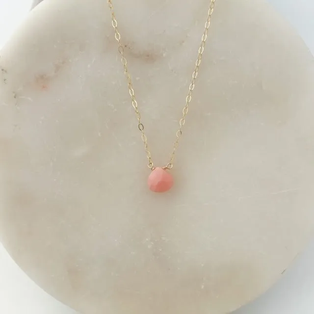 Pink Peruvian Opal Pendant
