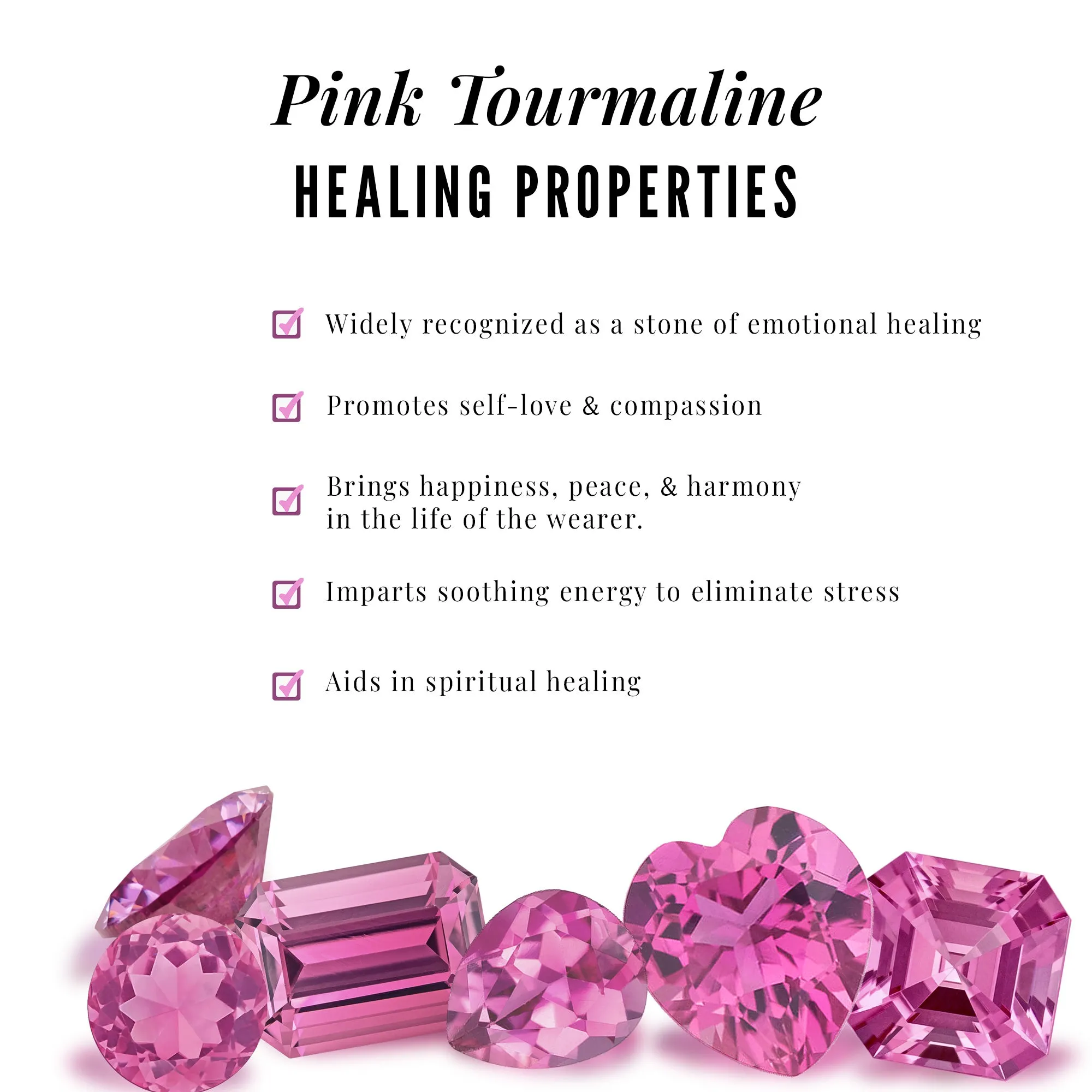 Pink Tourmaline Celestial Stud Earrings with Diamond