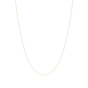 Plain Chain Necklace - Gold
