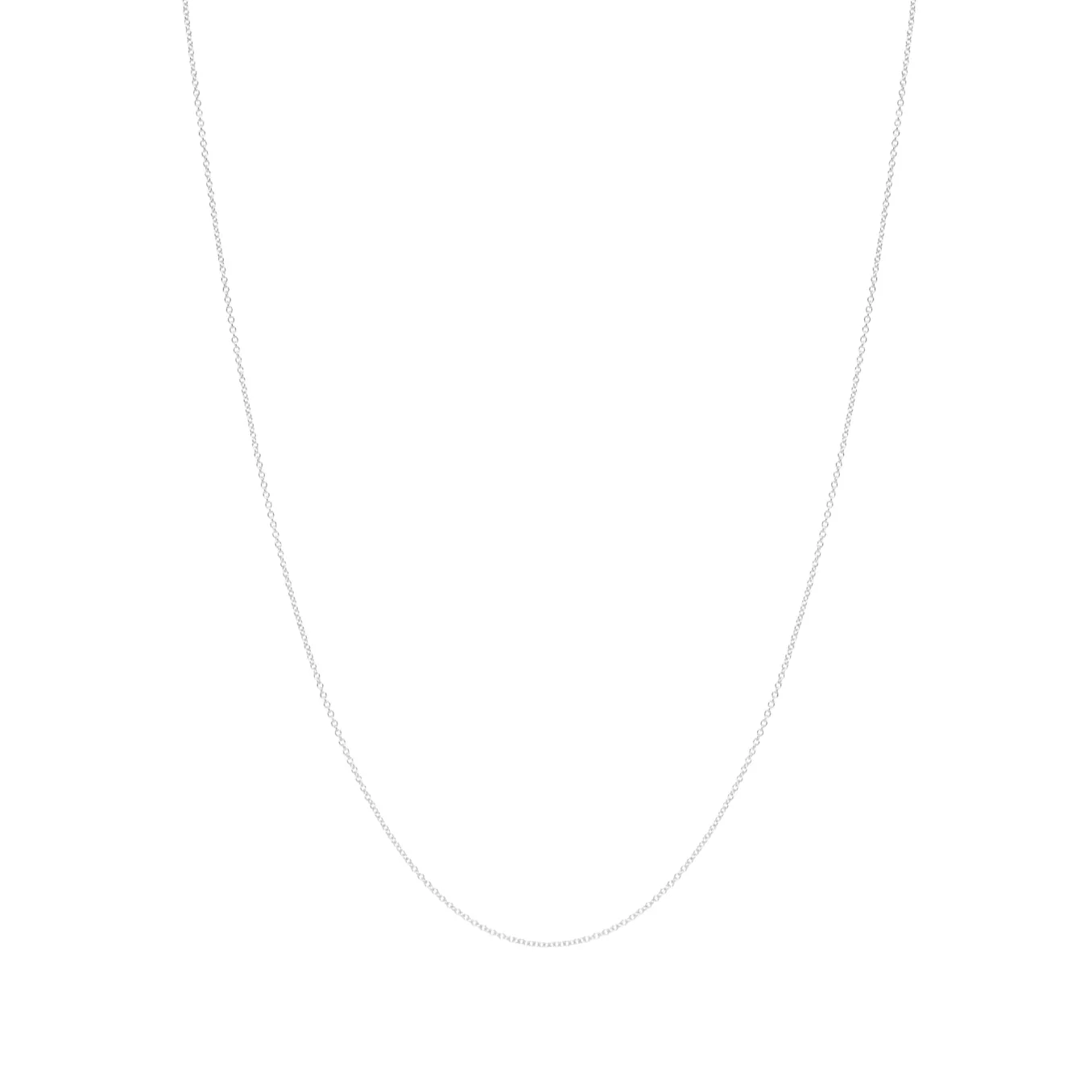 Plain Chain Necklace - Sterling Silver
