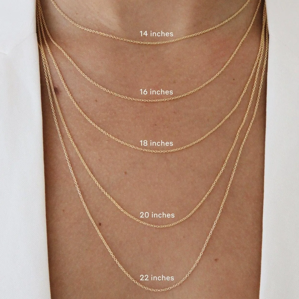Plain Chain Necklace - Sterling Silver
