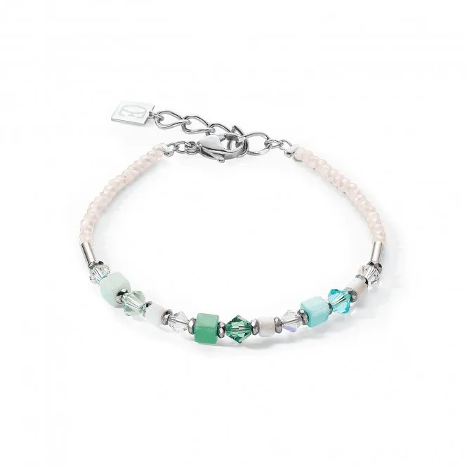Princess Shape Mix Mint Green Bracelet 4239/30-0522