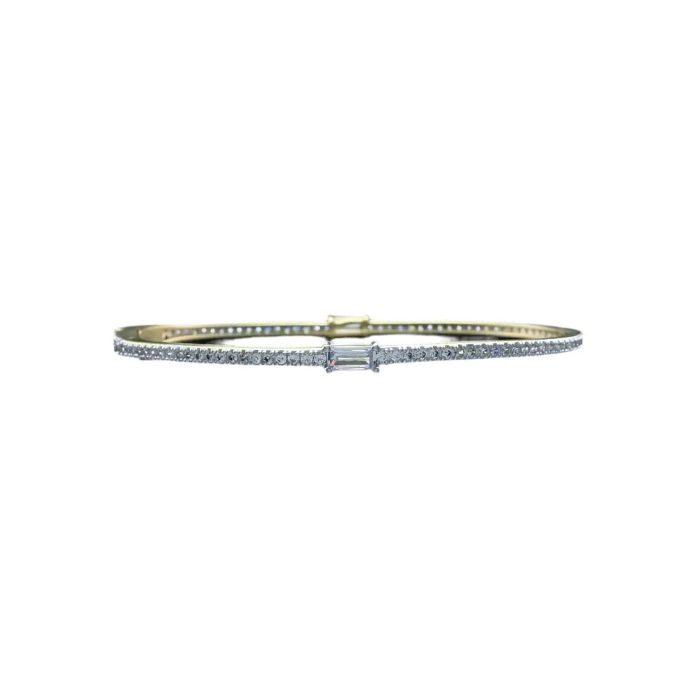 Pu1052 Matte Baguette Bangle