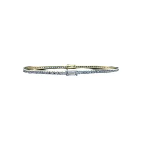 Pu1052 Matte Baguette Bangle