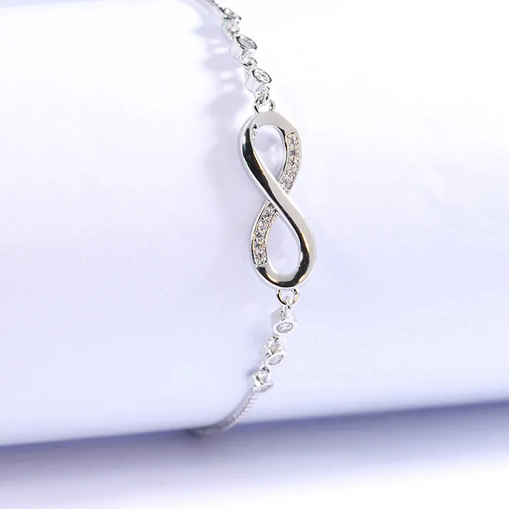 Pulling Bracelet Round Bracelet Elegant Delicate Bangles Alloy Bracelet 8-Character Adjustable Bracelet Chain Charm Bracelet