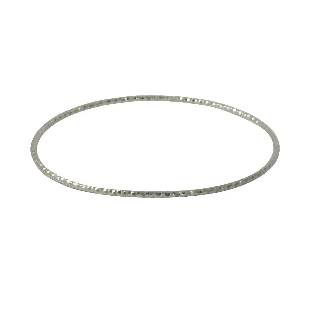 "Galaxy" Sterling Silver Bangle Bracelet Slim