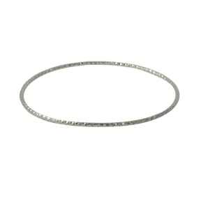 "Galaxy" Sterling Silver Bangle Bracelet Slim