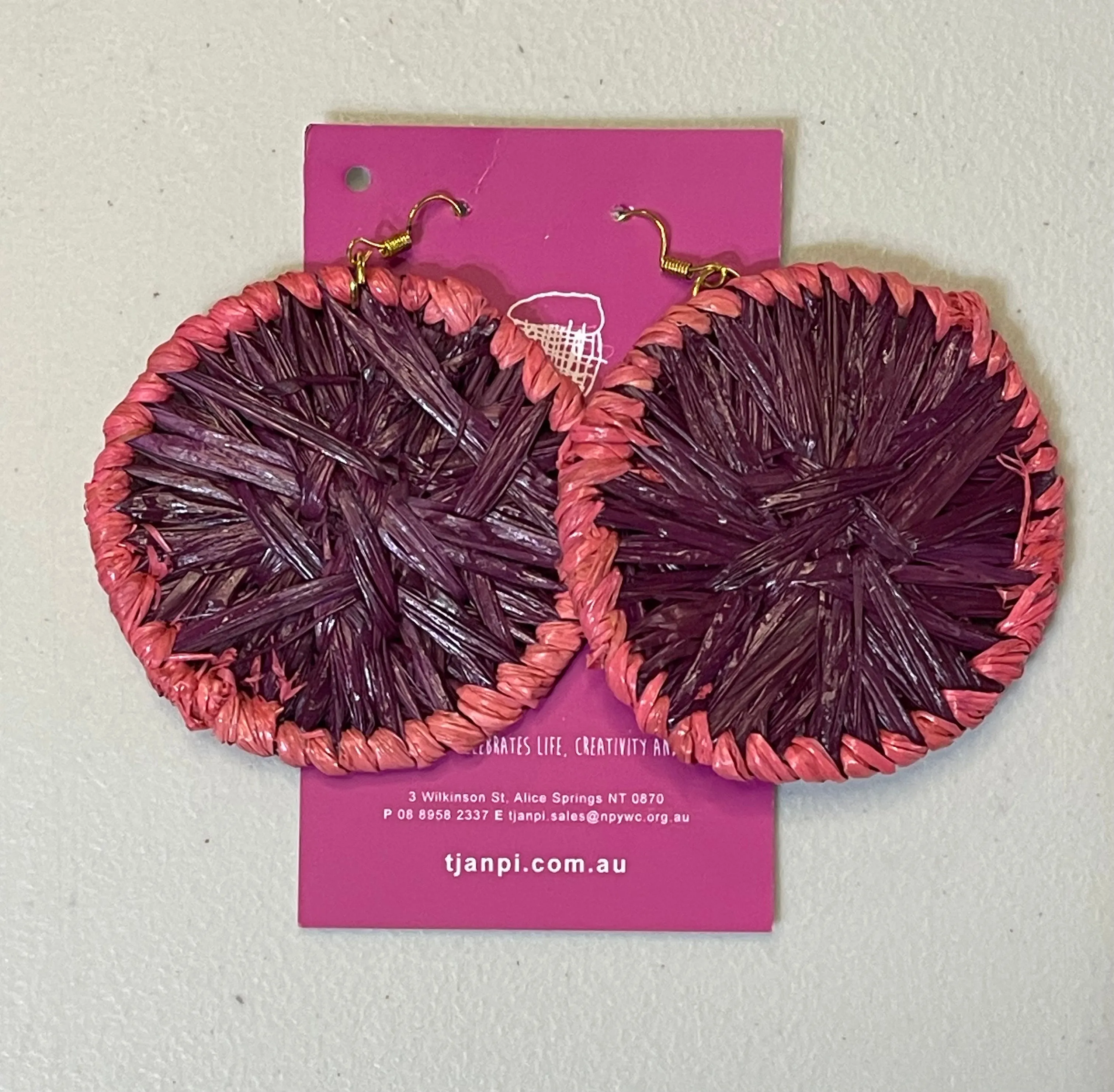 Raffia Woven Earrings