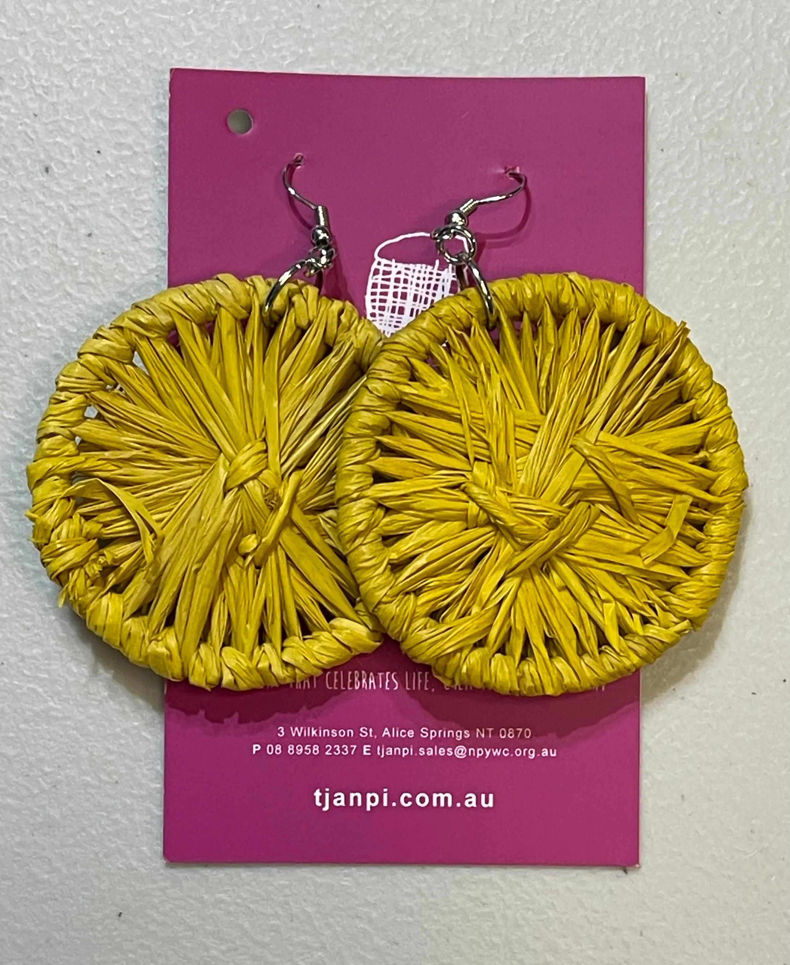 Raffia Woven Earrings
