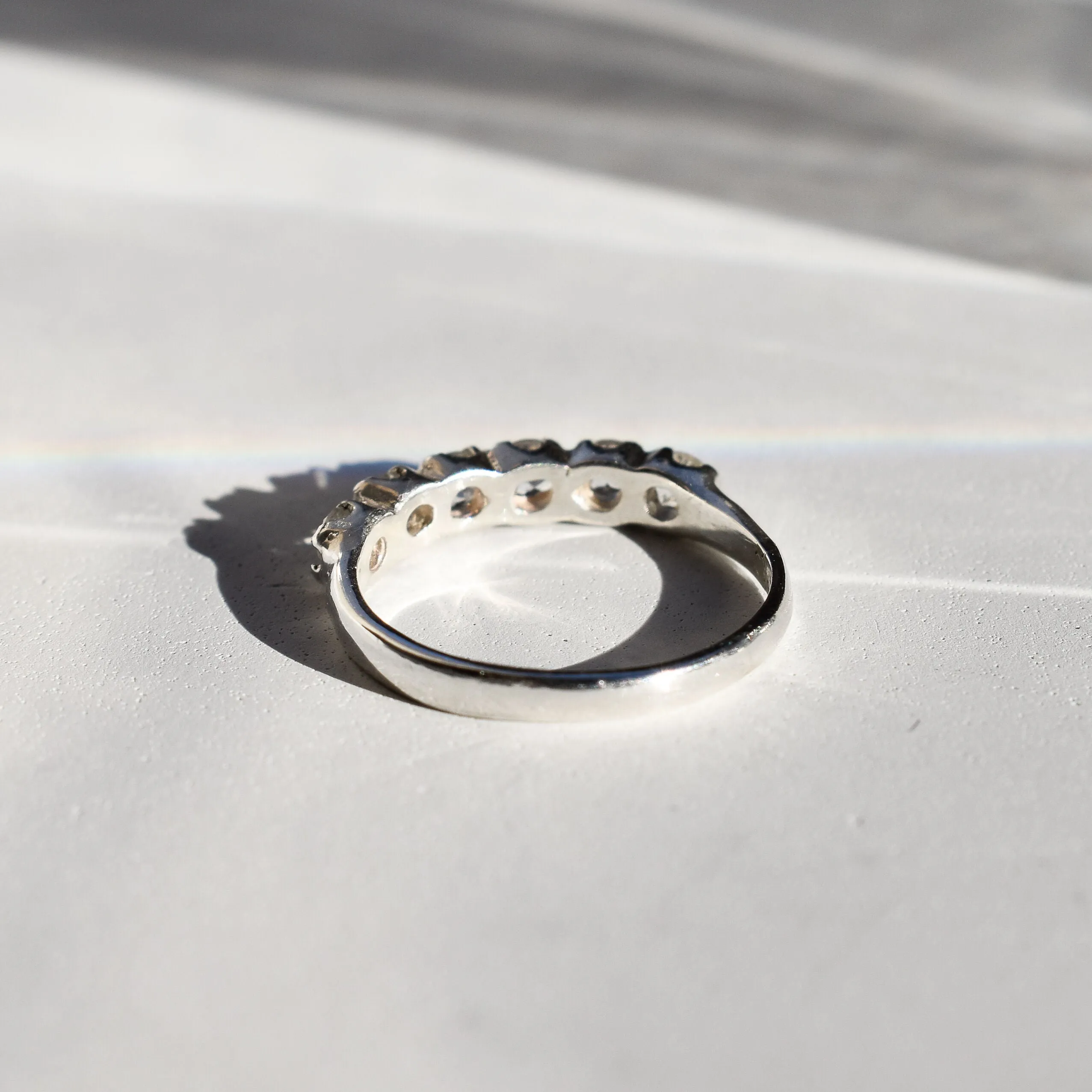 Rainbow Moonstone Band - Natural Moonstone Ring, June Birthstone Ring