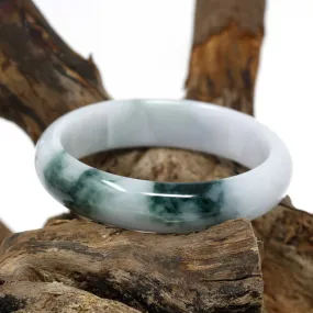 RealJade® Classic Bangle Genuine Burmese Jadeite Jade Bangle Bracelet ( 57.5mm )#37