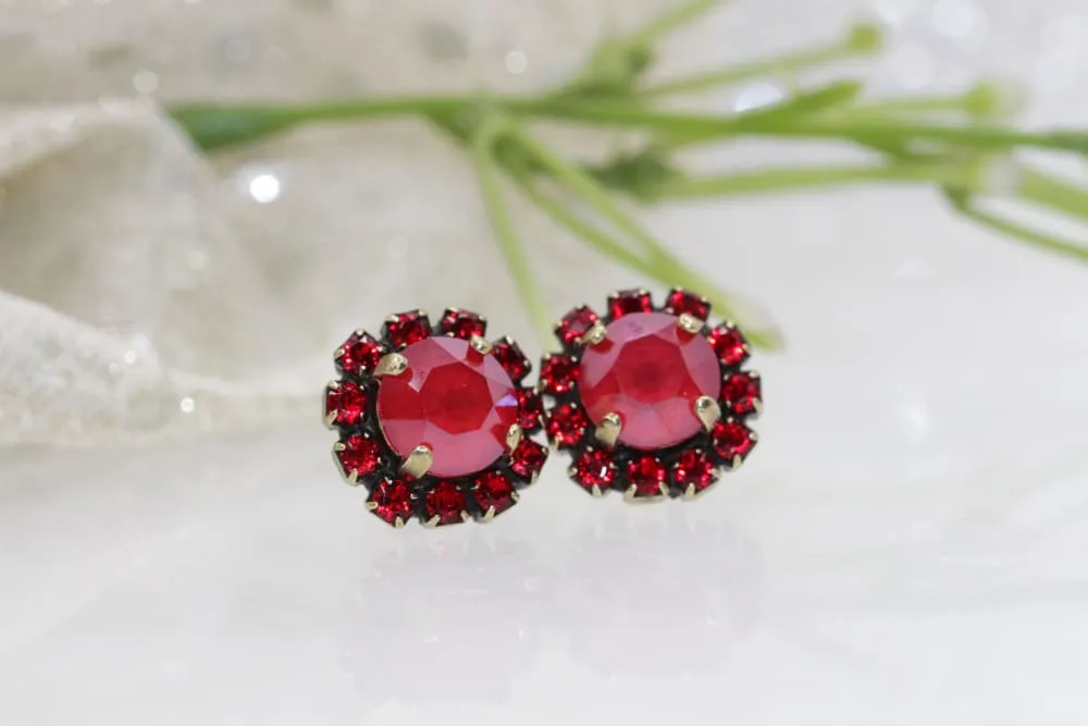 RED CORAL EARRINGS