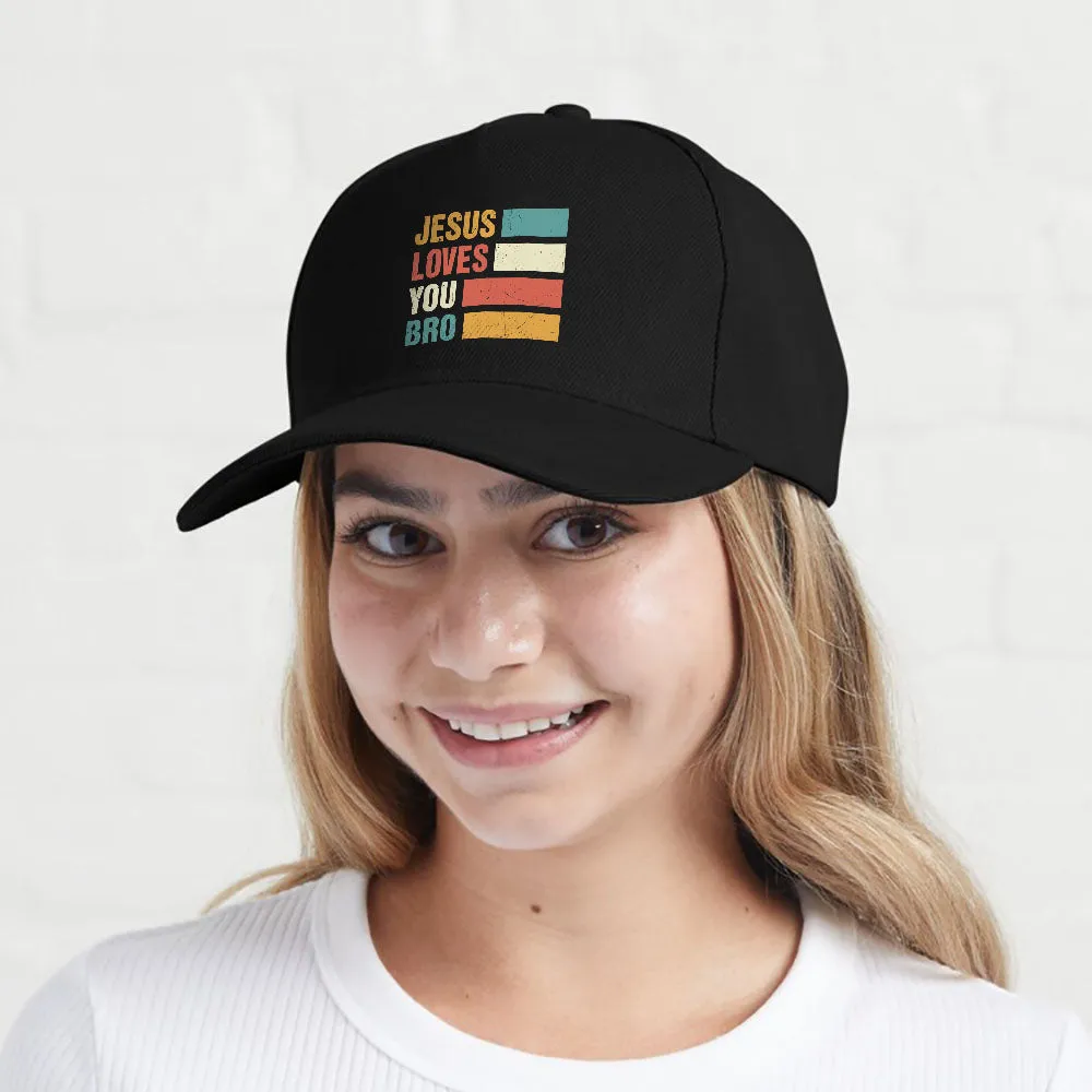 Religious Jesus Loves You Bro Christian Vintage Church Cap