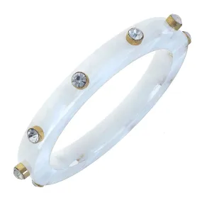 Renee Resin And Rhinestone Bangle