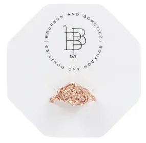 Rose Gold Metallic Ring