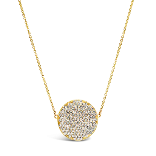 Round Diamond Pendant Necklace