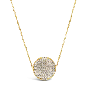 Round Diamond Pendant Necklace