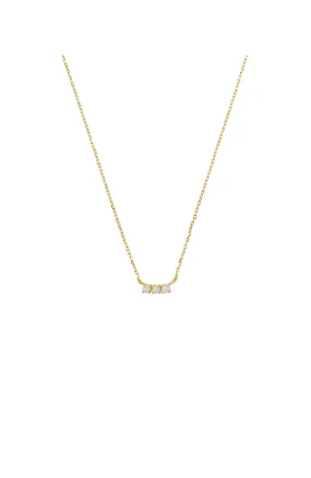 Saddie Opal Necklace Gold