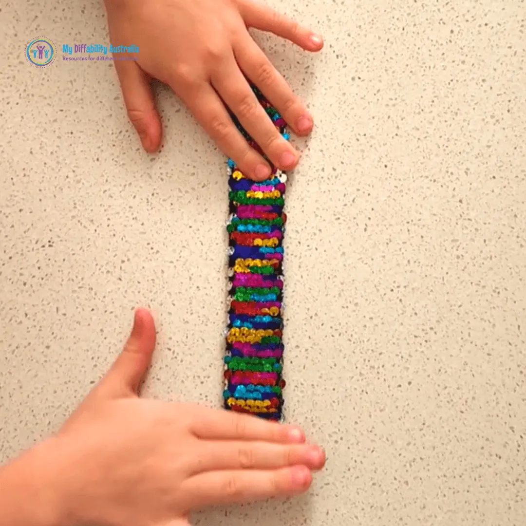 Sequin Sensory Slap Band Bangles