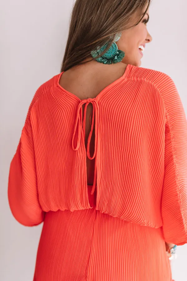 Shopping In Santorini Pleated Romper
