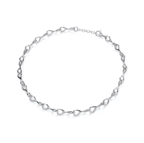 Silver Casino Eight Necklace