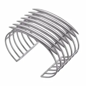 Silver Quill Cuff Bangle