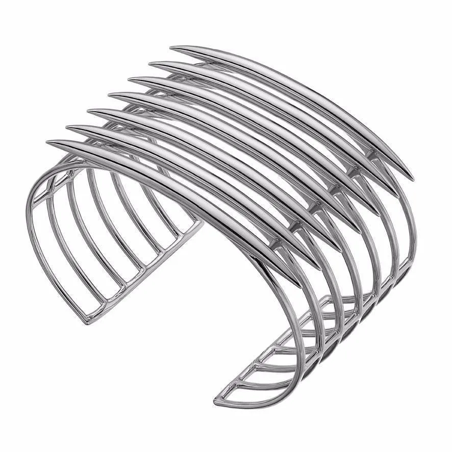 Silver Quill Cuff Bangle