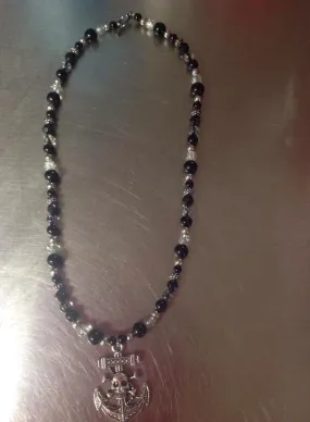 skull and anchor necklace