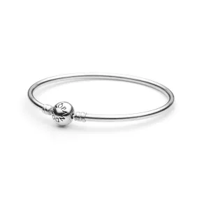 Sliver Round Shape Clasp Solid Bracelet