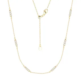 Sparkle Cluster Bead Chain Necklace