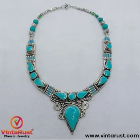 Statement Turquoise  Nepalese Tribal Stylish Choker