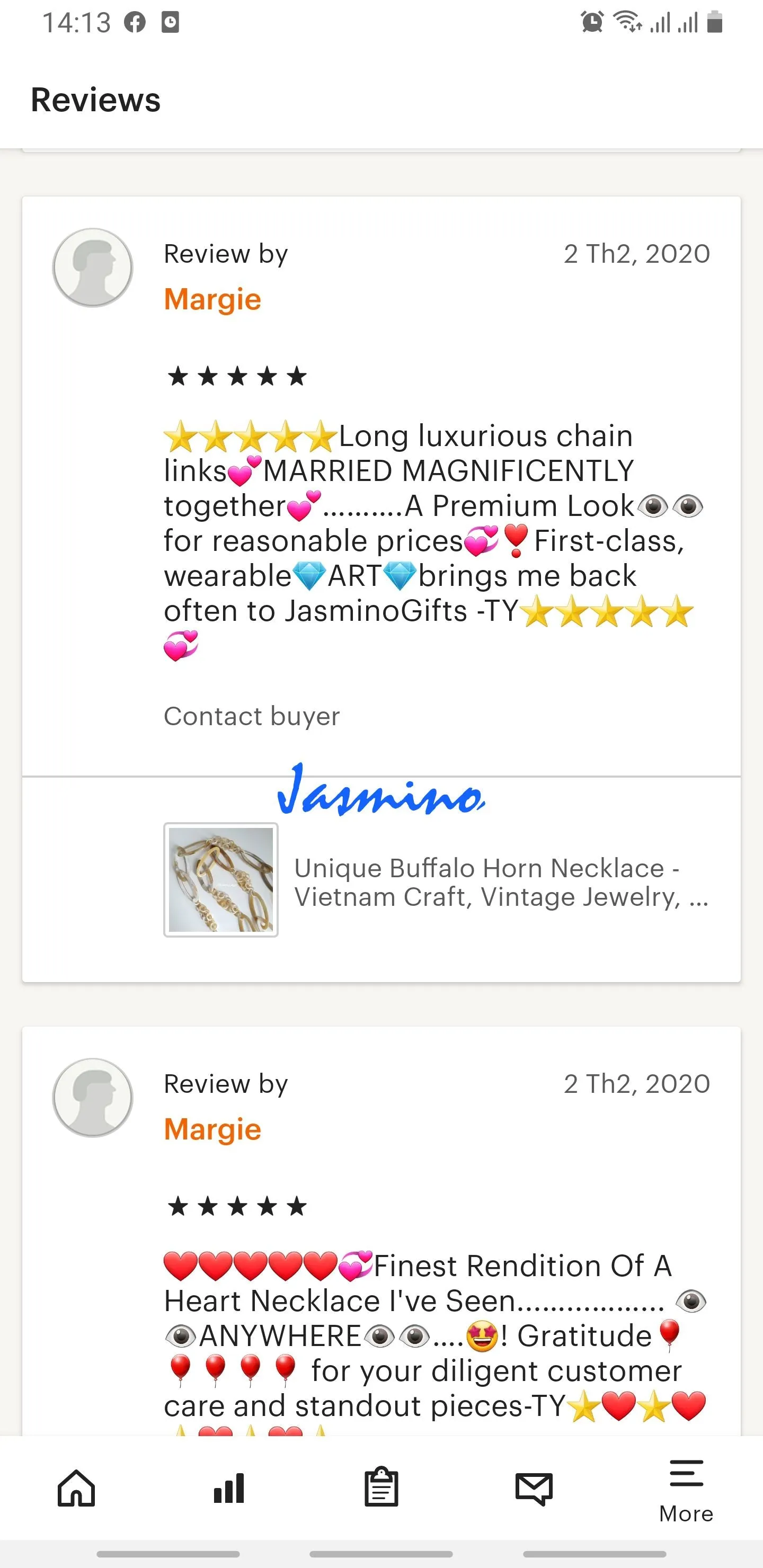 Stunning Handmade Necklace J17721, Made by Natural Material
