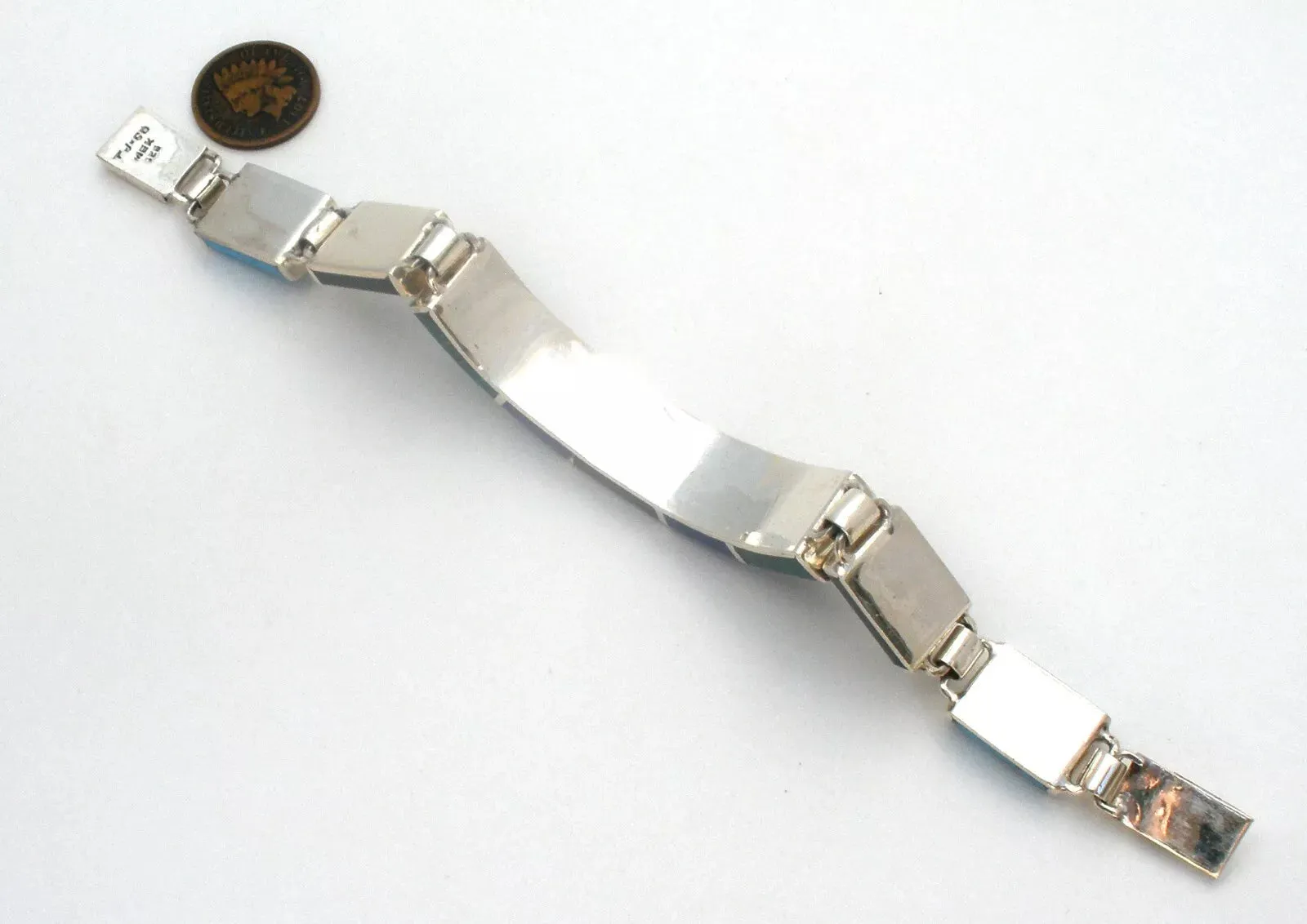 Taxco Bracelet Black Onyx Lapis Malachite Vintage