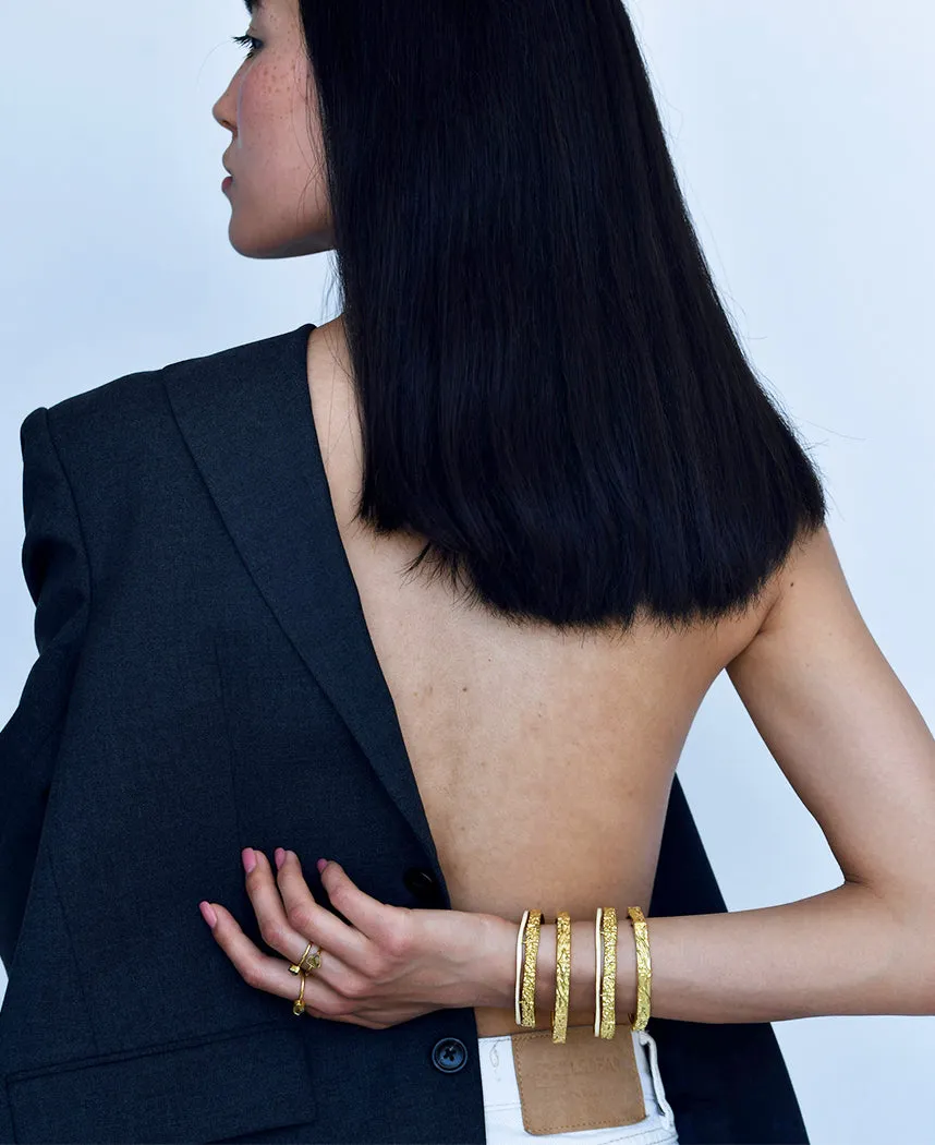 Textured Hexagon Bangle