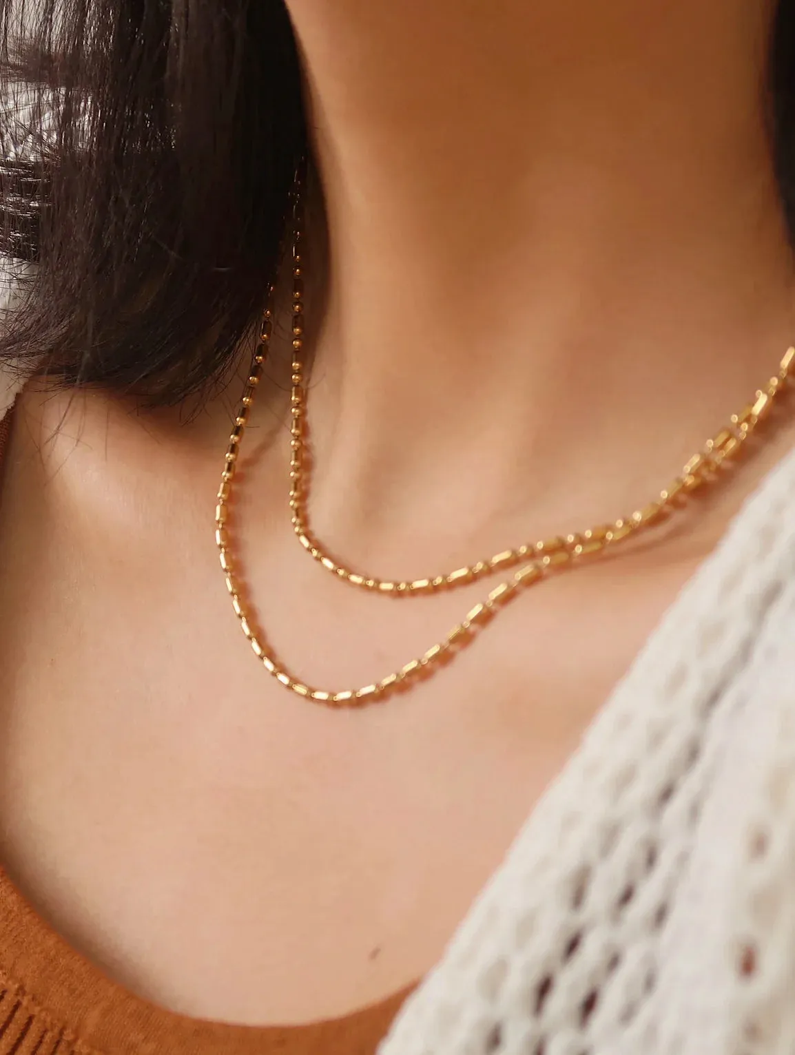 The Double Layer Beaded Necklace