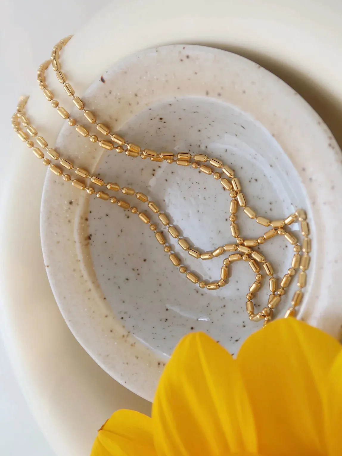 The Double Layer Beaded Necklace