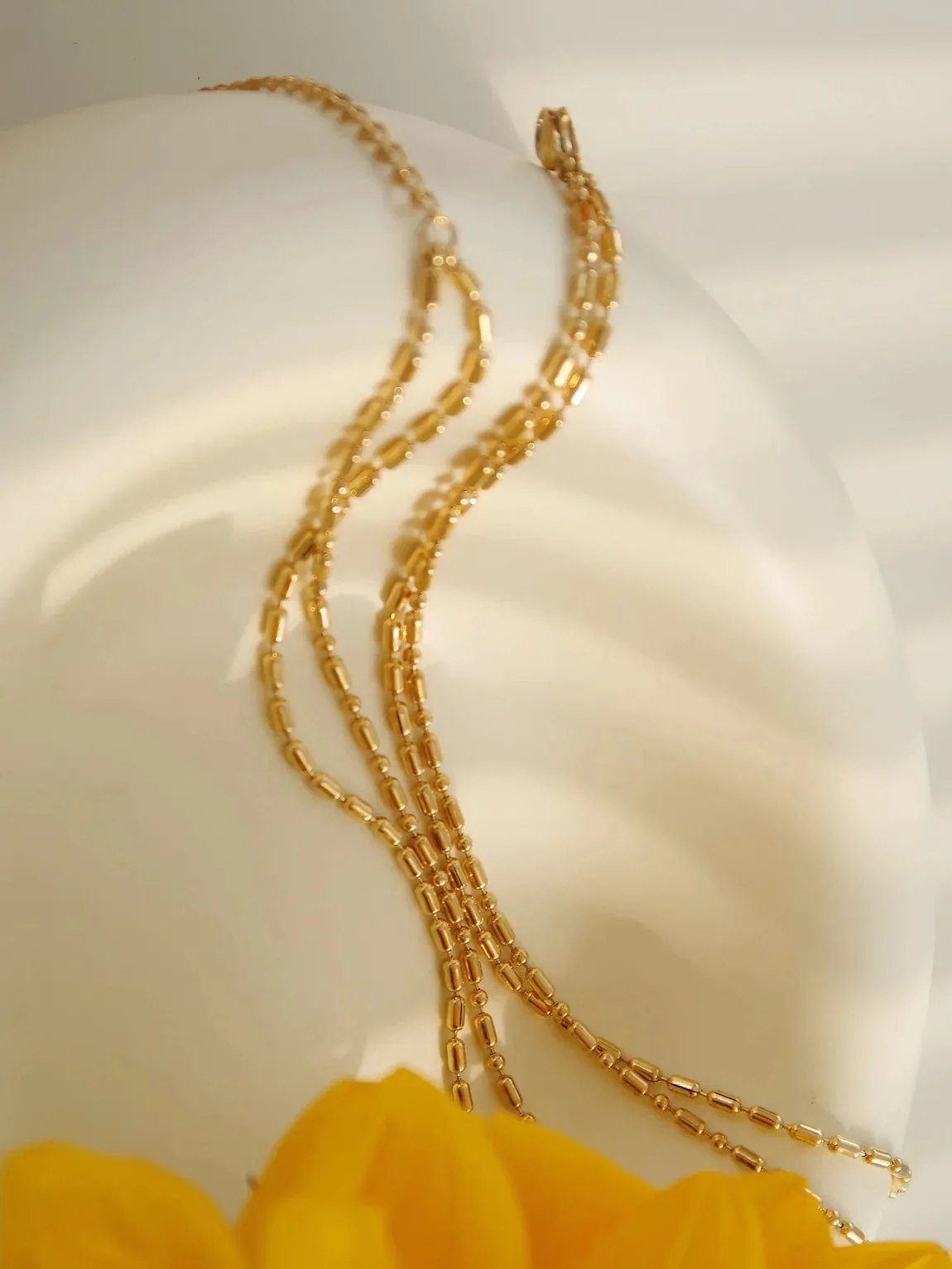The Double Layer Beaded Necklace