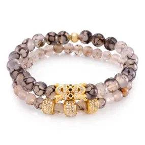 The Gray Marble Trendsetter Bracelet Set